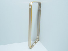 Husa bumper metal auriu cu clema pentru telefon Apple iPhone foto