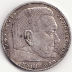 Imperiul German - 2 Reichsmark 1939 - A - Argint foto