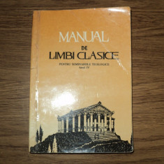 Manual De Limbi Clasice pentru seminariile teologice anul IV