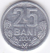Moneda Moldova 25 Bani 2004 - KM#3 UNC