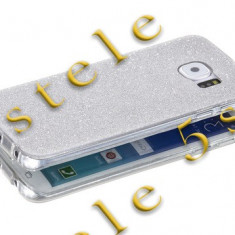 Husa Ultra Slim GLITTER Samsung G930 Galaxy S7 Silver