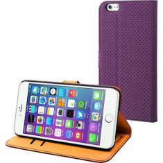 Husa Flip Cover Muvit 96951 Wallet violet pentru Apple iPhone 6 Plus foto