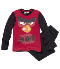Pijama cu maneca lunga Angry Birds rosu/negru foto