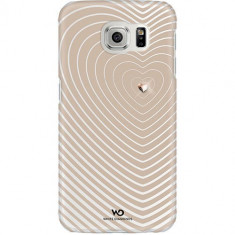 Husa Protectie Spate White Diamonds 109310 Heartbeat rosegold pentru Samsung Galaxy S6 foto