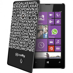 Husa Protectie Spate Celly Clove321Bk Hidden Message neagra pentru Nokia Lumia 520 foto