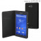 Husa Flip Cover Muvit 107092 Agenda neagra pentru Sony Xperia E4g