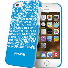 Husa Protectie Spate Celly Clove185Bl Hidden Message albastra pentru Apple iPhone 5 / 5S foto