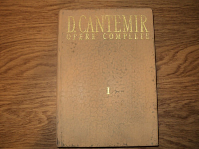 Dimitrie Cantemir - DIVANUL ( opere complete I ) -- text bilingv roman- grec foto