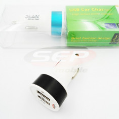 Incarcator auto DUAL USB 1 x 1000mah / 1 x 2100mah