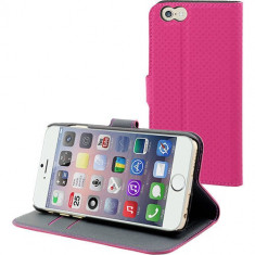 Husa Flip Cover Muvit 96889 Wallet roz pentru Apple iPhone 6 foto