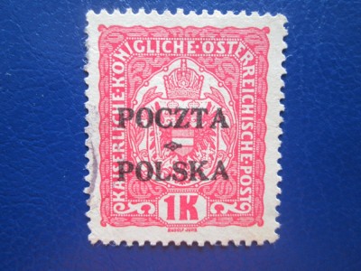 TIMBRE POLONIA=1919 foto