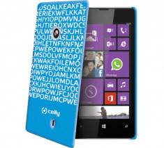 Husa Protectie Spate Celly Clove321Bl Hidden Message albastra pentru Nokia Lumia 520 foto