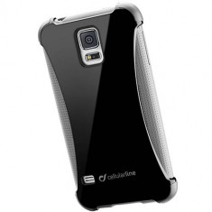 Husa Protectie Spate Cellularline HAMMERCGALS5BK Hammer Black pentru Samsung Galaxy S5 foto