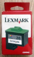 CARTUS ORIGINAL LEXMARK 26 (color) foto