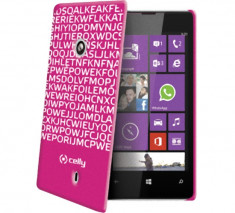 Husa Protectie Spate Celly Clove321Fs Hidden Message roz pentru Nokia Lumia 520 foto