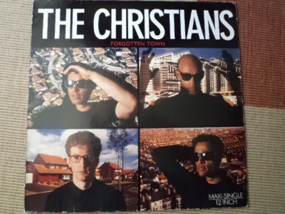 The Christians forgotten Town 1987 disc maxi single 12&amp;quot; vinyl muzica pop VG+ foto