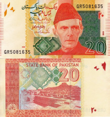 PAKISTAN 20 rupees 2015 UNC!!! foto