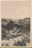 Bnk cp Drumul spre Gheorghieni - Vedere - circulata 1956, Printata