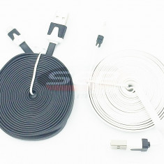 Cablu date USB flat 3 metri iPhone 5 / 5C / 5S / 6 / iPad mini