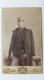 FOTOGRAFIE MILITARA VECHE - FORMAT CDV - SFARSITUL ANILOR 1800 INCEPUT DE 1900