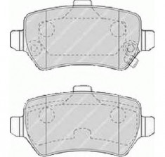 Set placute frana Opel Zafira A FERODO FDB1521 foto