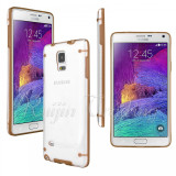Husa silicon rigid margine bumper Samsung Galaxy S5 G900 i9600 + folie ecran, Albastru