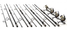 SET 4 LANSETE COOL ANGEL CARP, 3,6m,4 MULINETE G6500 11 RULMENTI BAITRUNNER foto
