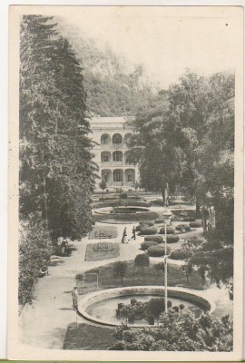 bnk cp Baile Herculane - Vedere din parc - circulata 1960 foto