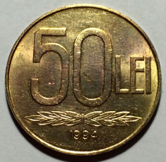 50 Lei 1994 Romania a UNC, Luciu de batere foto