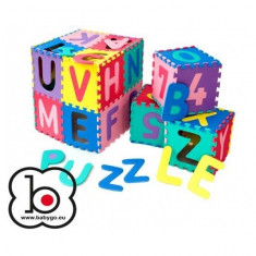 Salteluta de joaca cu cifre si litere Puzzle 36 piese BabyGo foto