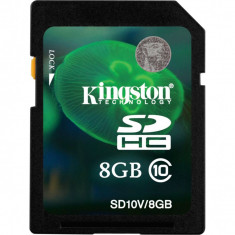 Card Memorie Kingston SDHC 8GB Clasa 10 foto