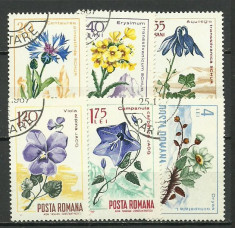 1967 - flora carpatina, serie stampilata foto