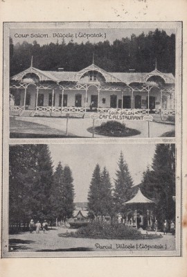 VALCELE , COVASNA , PARCUL SI COUR SALON CAFE - RESTAURANT , CIRCULATA 1927 foto