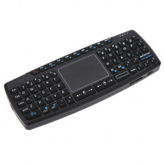 Mini tastatura qwerty wireless cu laser point foto