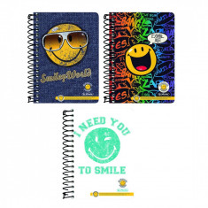 Bloc Notes Herlitz 10X14cm 200 file patratele Smileyworld foto