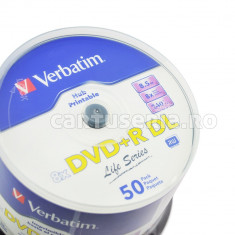 50 DVD+R printabile 8.5Gb Verbatim 8X Dual Layer foto