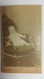 FOTOGRAFIE VECHE - FORMAT CDV - COPIL MIC - BEBE - SFARSITUL ANILOR 1800