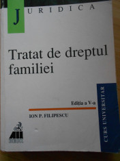 ION P. FILIPESCU--TRATAT DE DREPTUL FAMILIEI - 2000 foto