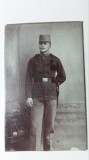 FOTOGRAFIE MILITARA VECHE - FORMAT CDV - SFARSITUL ANILOR 1800 INCEPUT DE 1900