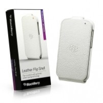 Husa piele BlackBerry ACC-50707-202 alba Flip Blister Originala foto