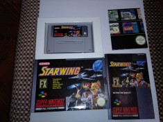 snes Starwing super nintendo caseta joc star wing foto