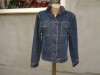 Geaca Jeans Imblanita Dama Junker M/40 Captusita Germania Umeri 45cm Bust 102cm Lungime 65cm Maneca 65cm