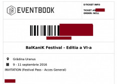 Invitatie Balkanik Festival foto