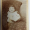 FOTOGRAFIE VECHE - FORMAT CDV- COPIL MIC - BEBE - SFARSIT DE SEC XIX INCEP DE XX