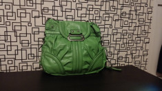 Geanta de piele pentru femei tip Tote Bag Guess 100% originala verde superba! foto