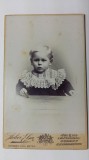 FOTOGRAFIE VECHE - FORMAT CDV - COPIL - HAINUTE MODA SFARSIT DE SECOL XIX