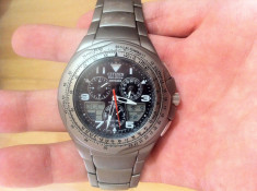 Citizen Eco-Drive Titanium Skyhawk Mens Watch JR3069-54E foto