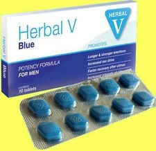 Herbal V Blue-10 pastile potenta, erectii foarte puternice, intarzie ejacularea foto