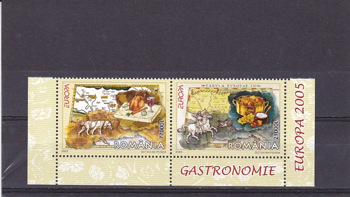 Romania,CEPT 2005 Gastronomie, perechi II Nr lista 1683.