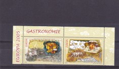 Romania,CEPT 2005 Gastronomie, perechi I Nr lista 1683.